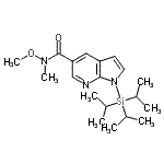 CAS#: 944937-28-4, N-Methoxy-N-methyl-1-(triisopropylsilyl)-1H-pyrrolo[2,3-b]pyridine-5-carboxamide