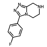 CAS#: 945262-25-9, 3-(4-Fluorophenyl)-5,6,7,8-tetrahydro[1,2,4]triazolo[4,3-a]pyrazine