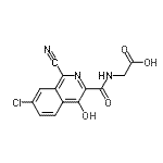 CAS#: 945739-70-8, N-[(7-Chloro-1-cyano-4-hydroxy-3-isoquinolinyl)carbonyl]glycine