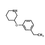 CAS#: 946759-21-3, 3-(3-Ethylphenoxy)piperidine
