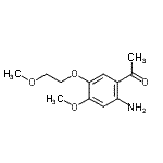 CAS#: 947691-54-5, 1-[2-Amino-4-methoxy-5-(2-methoxyethoxy)phenyl]ethanone