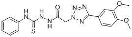CAS 登录号：94771-94-5， 5-(3,4-二甲氧基苯基)-2H-四唑-2-乙酸 2-((苯基氨基)硫代甲基)酰肼