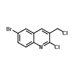 CAS#: 948290-77-5, 6-Bromo-2-chloro-3-(chloromethyl)quinoline