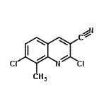 CAS#: 948291-65-4, 2,7-Dichloro-8-methyl-3-quinolinecarbonitrile