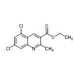 CAS 登录号：948293-72-9， 乙基5,7-二氯-2-甲基-3-喹啉羧酸酯