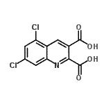 CAS#: 948293-77-4, 5,7-Dichloro-2,3-quinolinedicarboxylic acid