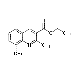 CAS#: 948294-10-8, Ethyl 5-chloro-2,8-dimethyl-3-quinolinecarboxylate