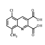 CAS#: 948294-19-7, 5-Chloro-8-methyl-2,3-quinolinedicarboxylic acid