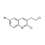 CAS#: 948294-46-0, 6-Bromo-2-chloro-3-(2-chloroethyl)quinoline