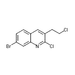 CAS#: 948294-53-9, 7-Bromo-2-chloro-3-(2-chloroethyl)quinoline