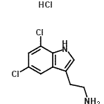 CAS#: 94850-28-9, 2-(5,7-Dichloro-1H-indol-3-yl)ethanamine hydrochloride (1:1)