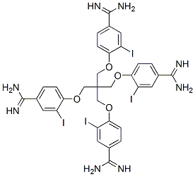 CAS#: 94854-85-0, 4,4'-((2,2-Bis((4-(Aminoiminomethyl)-2-Iodophenoxy)Methyl)-1,3-Propanediyl)Bis(Oxy))Bis(3-Iodobenzenecarboximidamide)