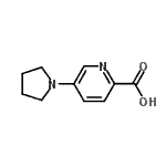 CAS#: 950603-19-7, 5-(1-Pyrrolidinyl)-2-pyridinecarboxylic acid