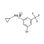 CAS#: 951884-61-0, 3-Bromo-N-cyclopropyl-5-(trifluoromethyl)benzenesulfonamide