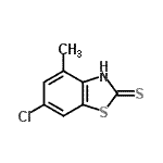 CAS#: 95374-01-9, 6-Chloro-4-methyl-1,3-benzothiazole-2-thiol