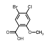CAS#: 95383-17-8, 5-Bromo-4-chloro-2-methoxybenzoic acid