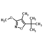 CAS#: 95406-70-5, 3-Methoxy-4-methyl-5-(2-methyl-2-propanyl)-1,2-oxazole