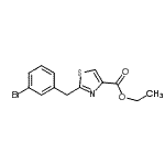 CAS#: 954241-25-9, Ethyl 2-(3-bromobenzyl)-1,3-thiazole-4-carboxylate
