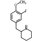CAS#: 955288-40-1, 2-(3-Fluoro-4-methoxybenzyl)piperidine