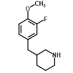 CAS#: 955315-10-3, 3-(3-Fluoro-4-methoxybenzyl)piperidine