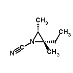 CAS 登录号：95647-99-7， (2S,3R)-2-乙基-2,3-二甲基-1-氮丙啶甲腈