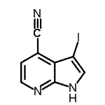 CAS#: 956485-59-9, 3-Iodo-1H-pyrrolo[2,3-b]pyridine-4-carbonitrile