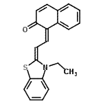 CAS#: 95697-53-3, (1Z)-1-[(2E)-2-(3-Ethyl-1,3-benzothiazol-2(3H)-ylidene)ethylidene]-2(1H)-naphthalenone