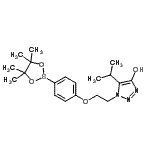 CAS#: 957035-00-6, 5-Isopropyl-1-{2-[4-(4,4,5,5-tetramethyl-1,3,2-dioxaborolan-2-yl)phenoxy]ethyl}-1H-1,2,3-triazol-4-ol