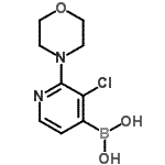 CAS#: 957061-04-0, [3-Chloro-2-(4-morpholinyl)-4-pyridinyl]boronic acid