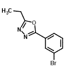 CAS 登录号：957065-88-2， 2-(3-溴苯基)-5-乙基-1,3,4-恶二唑