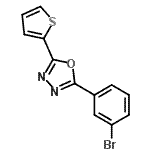 CAS#: 957065-93-9, 2-(3-Bromophenyl)-5-(2-thienyl)-1,3,4-oxadiazole