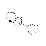CAS#: 957065-94-0, 2-(3-Bromophenyl)-5-butyl-1,3,4-oxadiazole