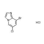 CAS 登录号：957120-39-7， 8-溴-6-氯咪唑并[1,2-a]吡啶盐酸盐(1:1)