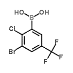 CAS#: 957120-85-3, [3-Bromo-2-chloro-5-(trifluoromethyl)phenyl]boronic acid