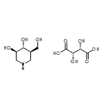 CAS#: 957230-65-8, (2S,3S)-2,3-Dihydroxysuccinic acid - (3R,4R,5R)-5-(hydroxymethyl)-3,4-piperidinediol (1:1)