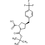 CAS 登录号：957311-17-0， (4R)-1-{[(2-甲基-2-丙基)氧基]羰基}-4-[4-(三氟甲基)苄基]-L-脯氨酸