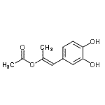 CAS 登录号：95889-00-2， (1E)-1-(3,4-二羟基苯基)-1-丙烯-2-基乙酸酯