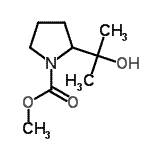 CAS#: 959022-60-7, Methyl 2-(2-hydroxy-2-propanyl)-1-pyrrolidinecarboxylate