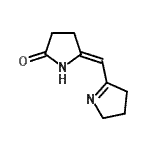 CAS 登录号：959035-40-6， (5Z)-5-(3,4-二氢-2H-吡咯-5-基亚甲基)-2-吡咯烷酮