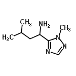 CAS#: 959239-65-7, 3-Methyl-1-(1-methyl-1H-1,2,4-triazol-5-yl)-1-butanamine