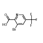 CAS 登录号：959245-76-2， 3-溴-5-(三氟甲基)-2-吡啶羧酸