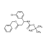 CAS 登录号：959246-58-3， 苄基3-(3-氯苯基)-3-({[(2-甲基-2-丙基)氧基]羰基}氨基)丙酸酯