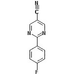 CAS 登录号：960198-60-1， 2-(4-氟苯基)-5-嘧啶甲腈