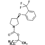 CAS#: 960491-88-7, 2-Methyl-2-propanyl (3R)-3-[2-(trifluoromethyl)phenoxy]-1-pyrrolidinecarboxylate