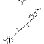 CAS#: 96087-38-6, N-{3-[{3-[(4-Azido-2-nitrophenyl)amino]propyl}(methyl)amino]propyl}-5-[(3aS,4S,6aR)-2-oxohexahydro-1H-thieno[3,4-d]imidazol-4-yl]pentanamide acetate (1:1)