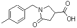 CAS 登录号：96449-91-1， 1-(4-甲基苄基)-5-氧代-3-吡咯烷羧酸