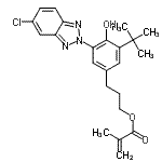 CAS#: 96478-15-8, 3-[3-(5-Chloro-2H-benzotriazol-2-yl)-4-hydroxy-5-(2-methyl-2-propanyl)phenyl]propyl methacrylate