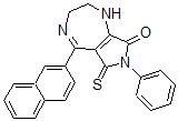 CAS#: 96920-30-8, 5-(2'-Naphthyl)-7-Phenyl-(2,3,6,8-Tetrahydro)Pyrrolo-(3,4-E)(1,4)-Diazepine-6-Thioxo-8-(1H,7H)One