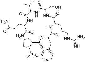 CAS 登录号：97145-43-2， 1-乙酰基-L-脯氨酰-L-苯丙氨酰-L-精氨酰-L-丝氨酰-L-缬氨酰-L-谷氨二酰胺