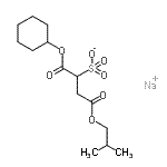 CAS#: 97158-41-3, sodium 1-(cyclohexoxy)-4-isobutoxy-1,4-dioxo-butane-2-sulfonate